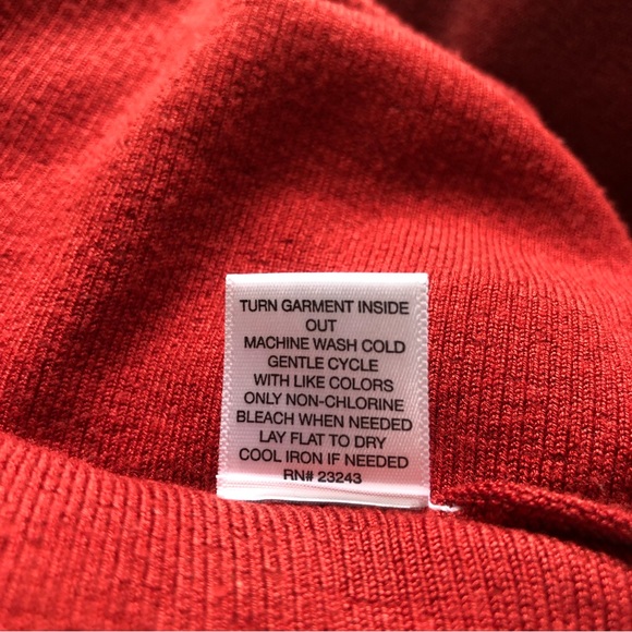 New York & Company Women’s Boatneck Rayon/Nylon Loose Fitting Sweater, Rust Sz S - Picture 9 of 13